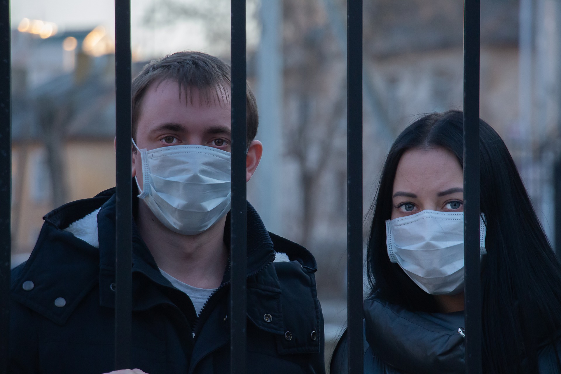 teens wearing mask