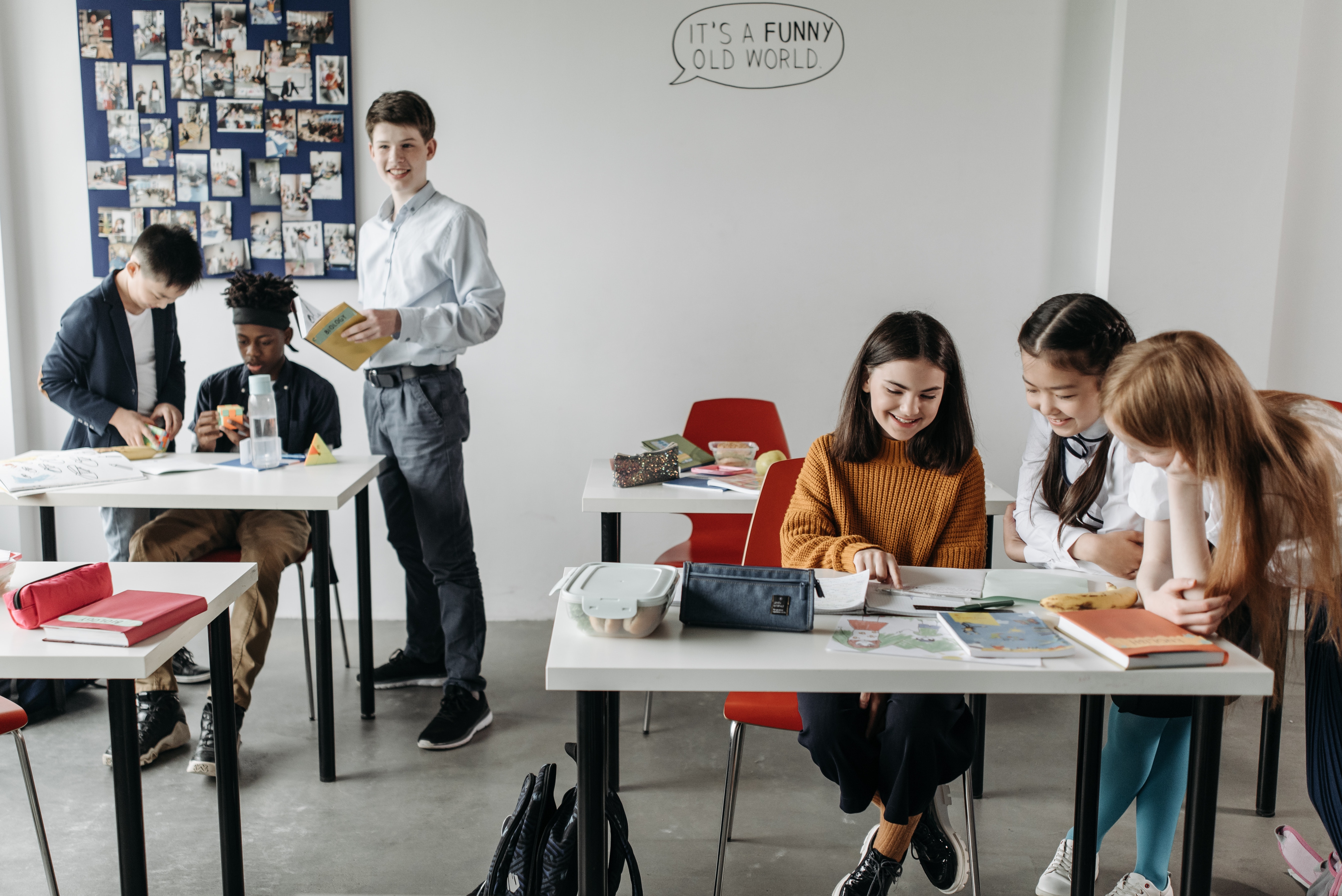 Students in classroom