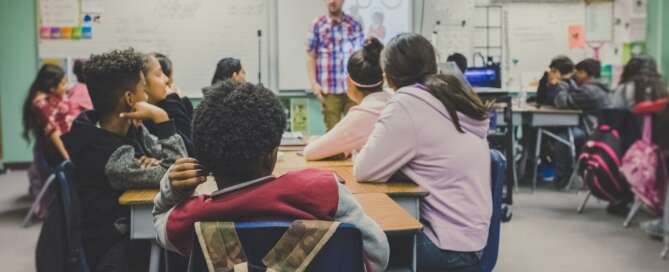 Classroom with students