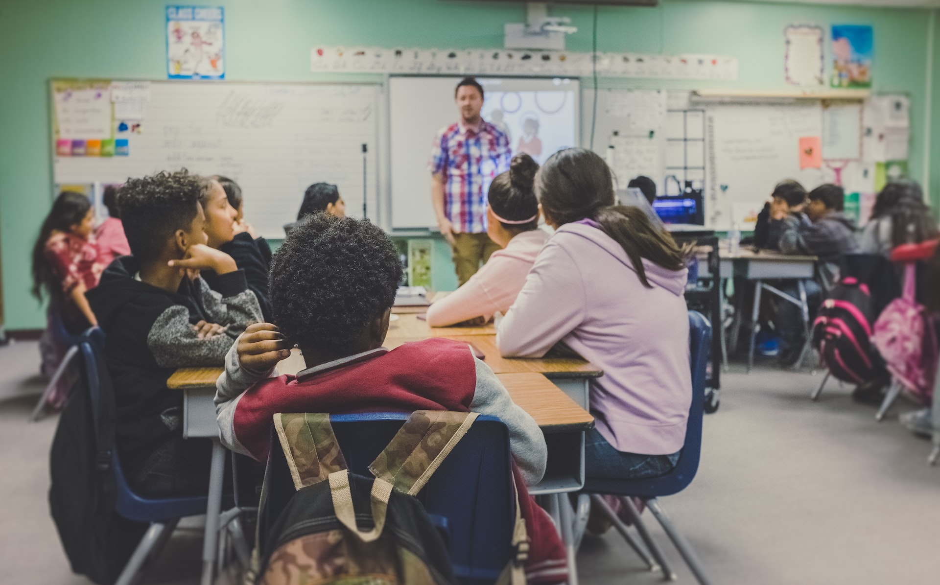 Classroom with students